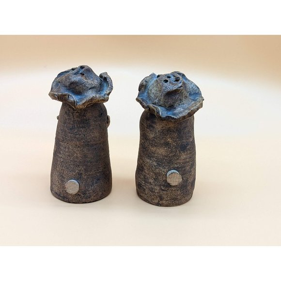 Vintage Salt and Pepper Shakers Cowboy and Cowgirl Clay McGillivray Handmade Art - Picture 6 of 10